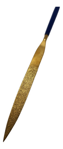 Lima Diamantada 180mm D126 Chata Com Ponta Titânio