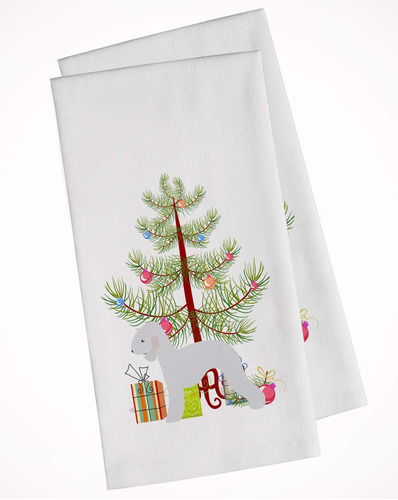 Bb2912wtkt Bedlington Terrier Merry Christmas Tree Jueg...