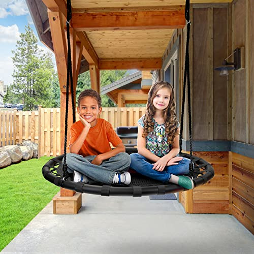 Sorbus Spinner Swing Columpio Redondo Para Niños Indoor Mat