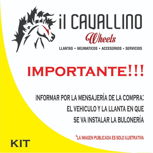 Imagen 2 de 8 de Kit 12 Tuercas Cromadas + 1 Set Antirrobo 2llaves Cavallino