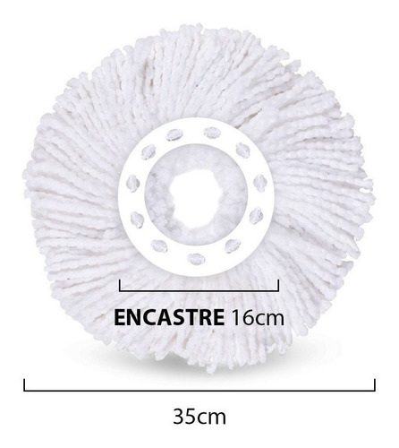 Imagen 4 de 4 de Repuesto Mopa Blanca Pronto Iberia Turbo Matic