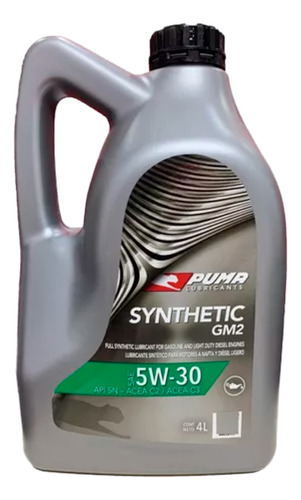 Aceite Puma Synthetic Gm2 Sae 5w-30 X4 Litros