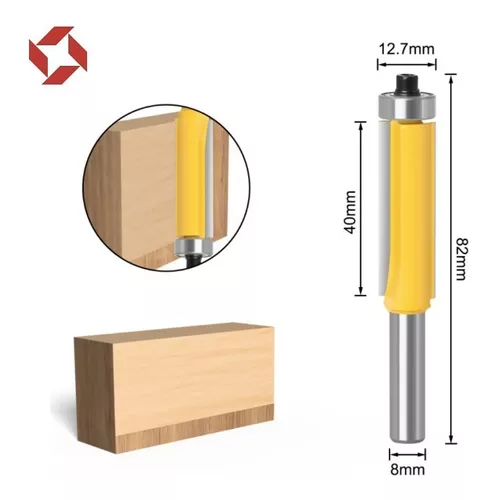 Fresa Madera Copiadora Larga Vástago 8mm 3un Dif Medidas HANGAR77