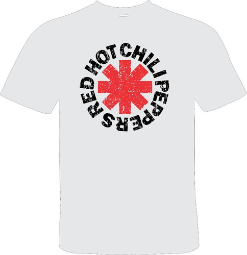 Playera Red Hot Chili Peppers Blanca