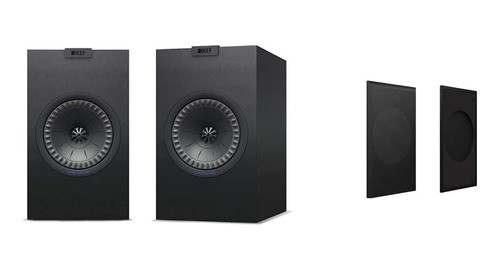 Kef Q150b Q150 Altavoz Para Estanteria Par Negro Rejilla Uno