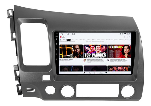 Multimidia Honda Civic G8 2007/2011 Android 14 4gb 64gb 9p