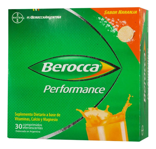 Suplemento Dietario Berocca Vitaminas Calcio Magnesio X30 