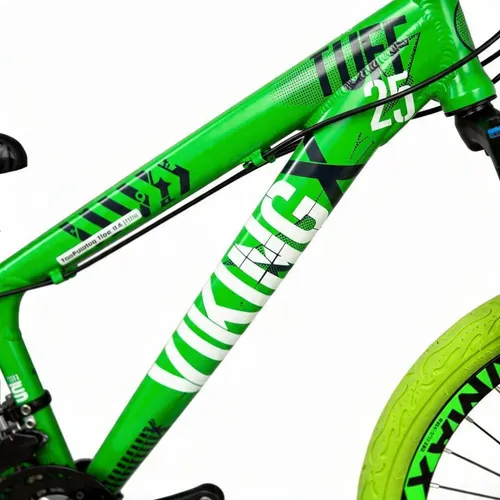 Kit Bicicleta Vikingx Câmbio Shimano Pneu Flame Verde - Vn