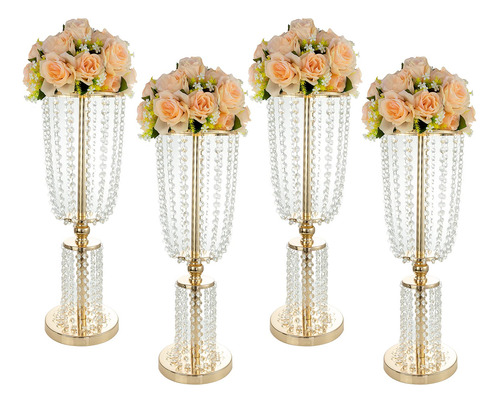 Ecom King Soporte De Flores De Boda De Cristal, Jarrones Alt