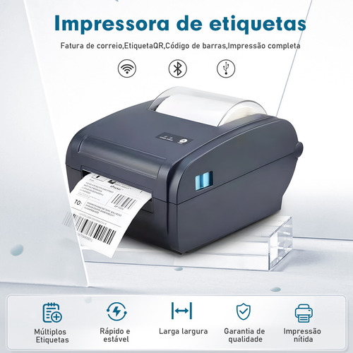 Mini Impressora Wifi Térmica Portátil Sem Fio Recibos 110mm