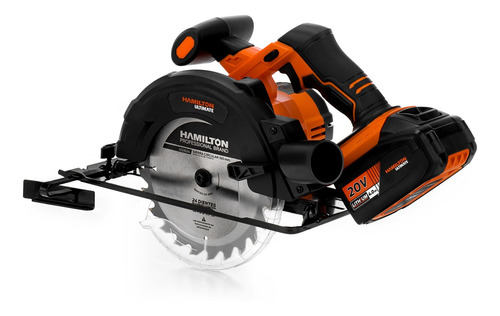 Imagen 7 de 10 de Sierra Circular Bateria 20v Hamilton Linea Pesada + Regalo