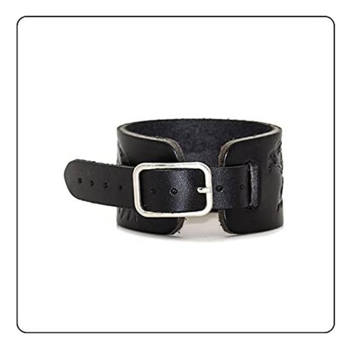 Pulsera Con Hebilla De Cinturón Punk Fusamk, Pulsera De Cuer