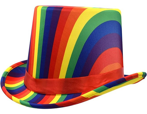 Sombrero Copa Para Disfraz Arco Iris Para Adultos Sombreros