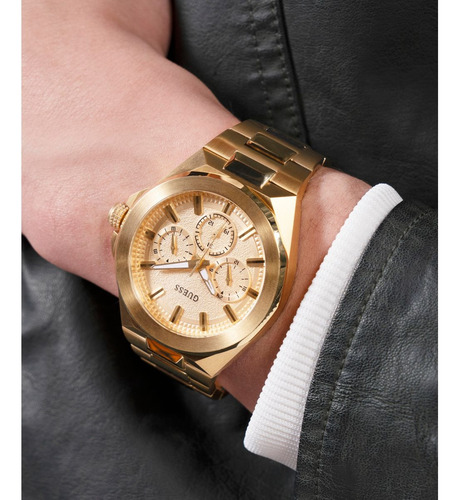 Reloj Dashboard Acero Inoxidable Dorado Hombre