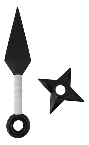 Kit Naruto Kunai 25cm + Shuriken 10cm - K282
