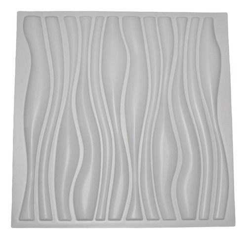  Lamina 4d Panel Adhesivo 50x50 Ondas Blanco 4 Uni
