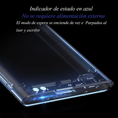 Imagen 5 de 7 de Usb3.0 Sata 2.5 Transparente Móvil Disco Duro Caja