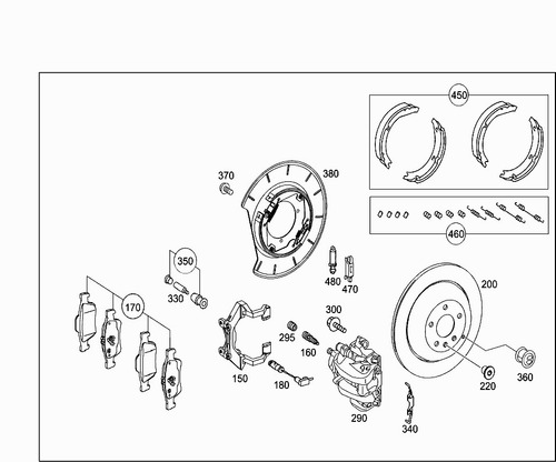 Sensor Balatas Del Mercedes E500 E350 E400 Gl450 Gl5 02-18