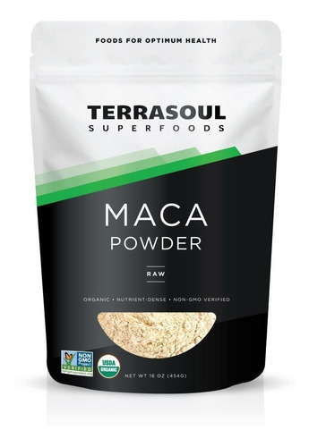 Terrasoul Superalimentos Orgánicos Cruda De Maca En Polvo