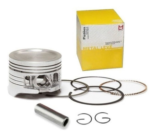 Kit Pistão Anéis Honda Xr200 0,50 64mm Nx200 Strada Cbx