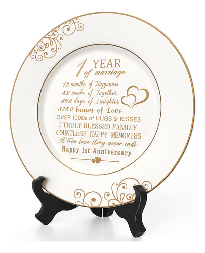 Plato De Aniversario Oro