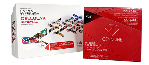 Colageno Energizante Volt + Cremas Renovadoras Para Hombres 