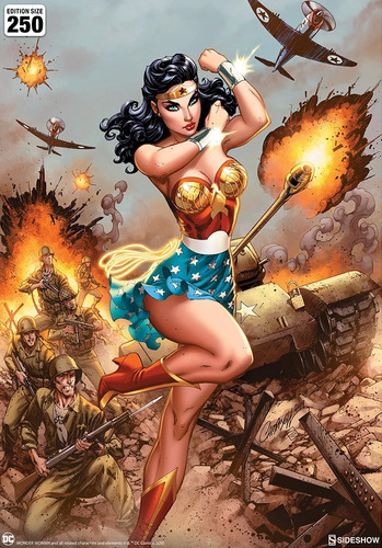 Wonder Woman #750: Wwii Art Print J. Scott Campbell