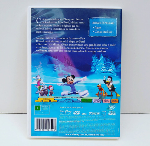 Dvd Desenho Aconteceu De Novo No Natal Do Mickey - Disney | MercadoLivre