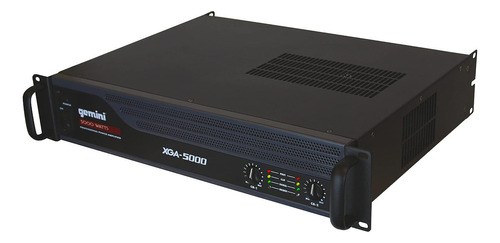 Amplificador de 2 canais Gemini Sound Xga-5000, 5000w, preto