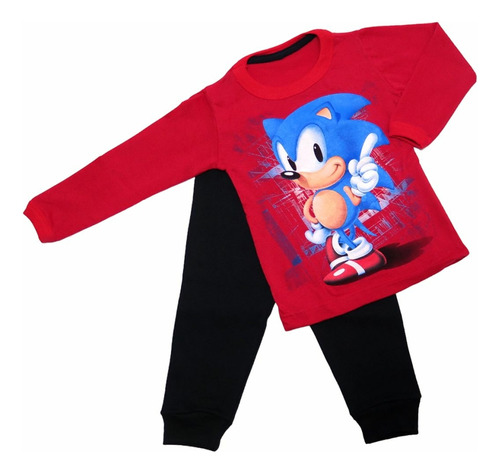 Pijama Invierno Sonic Personaje T.4 - T.14 Children´s