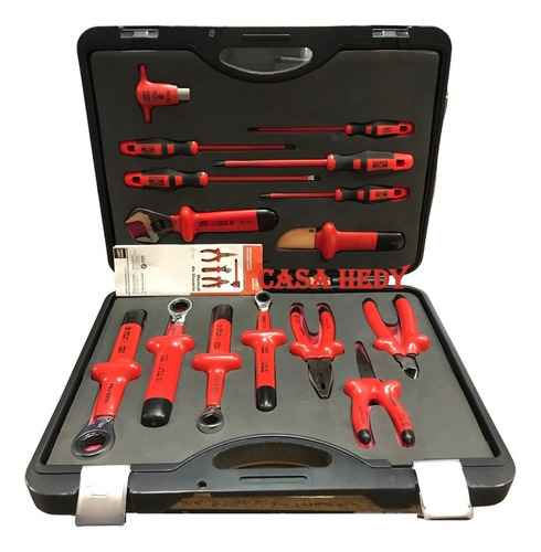 Set De Bahco S1000v-m15 15 Piezas 1000v Aislada + Maletin