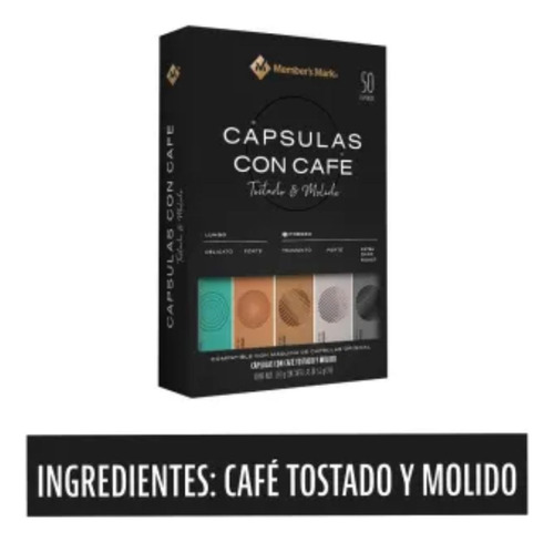 Cápsulas De Café Member's Mark Variedad De Sabores 50 Pzas 