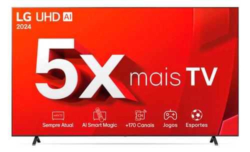 Smart Tv 4k 86  LG Uhd 86ut8050 Processador A5 Ger7 Ai Alexa