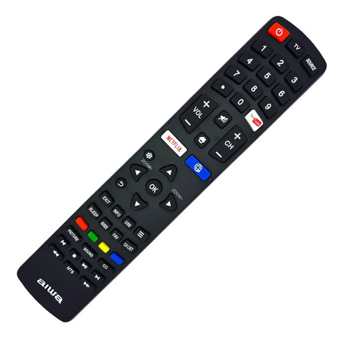 Control Remoto Aiwa Smart Tv Rc311s Netflix Yt Mayoreo Full