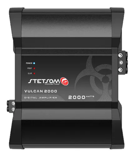 comprar Módulo Amplificador Stetsom Vulcan 2000w Rms 1 Canal 4 Ohms Cor Preto