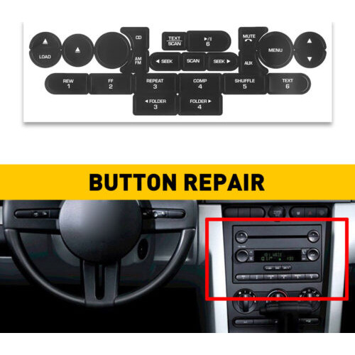 For Ford Mustang 05-09 Car Radio Control Dash Button Rep Aab