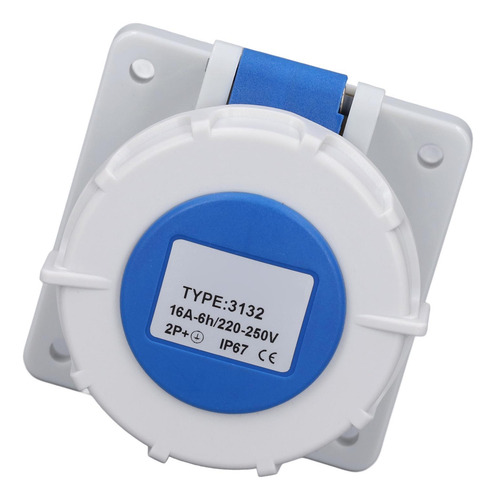 Toma De Corriente Industrial A Prueba De Agua, Enchufe Ip67