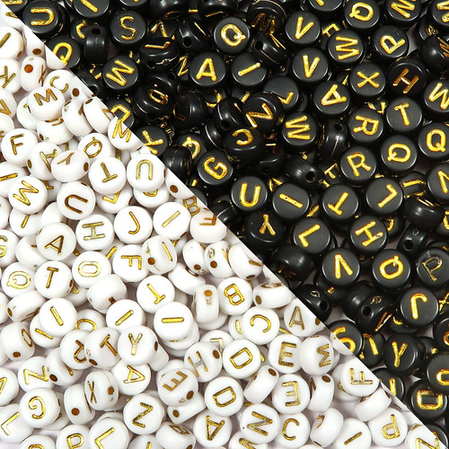 Toaob 800pcs Beads De Letras Acrilicas Para Joyas Que Hacen