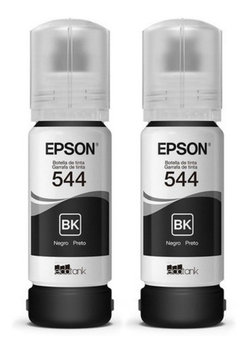 Kit Botellas De Tinta Epson T544 2 Negro