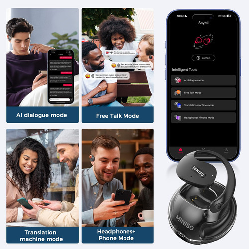 X15 Pro - Fones De Ouvido Abertos Bluetooth 5.4 Ows Ai