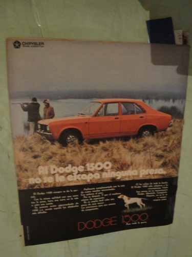 Publicidad Dodge 1500 Año 1971 Xx