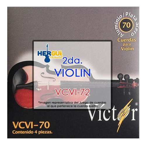 Cuerda 2da. Para Violin Victor Vcvi-72