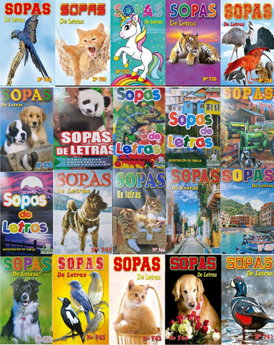 Sopas De Letras Revista - Pack 20