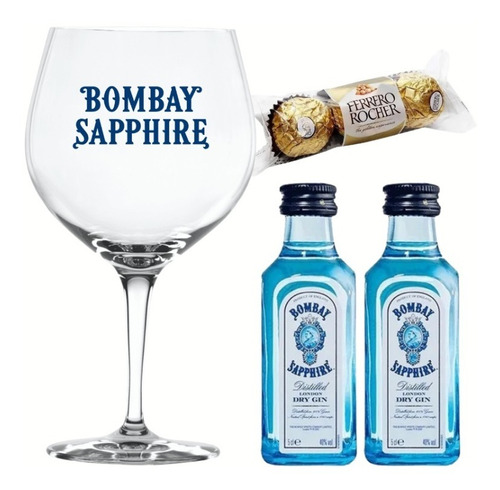 Kit Bombay X2 + Copa Gin + Chocolates - Pérez Tienda -