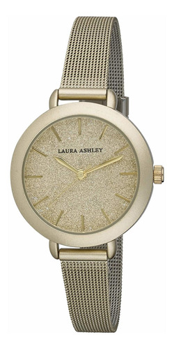 Reloj Mujer Laura Ashley La31069yg Cuarzo 36mm Pulso Dorado