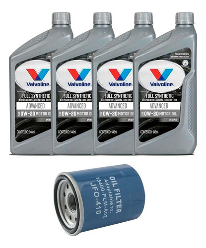 Kit Troca De Oleo Para Honda Valvoline 0w20 Novo Para Civic