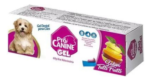 Gel Dental Pro Canine 60g Sabor Tutti-fruti