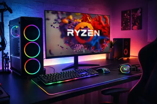 Pc Gamer Completo Amd Ryzen 7 5700g,16gb Ssd 512gb, Led 21.5