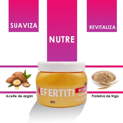 Mascarilla De Argan Hidratante Para Cabello Nefertiti 350g