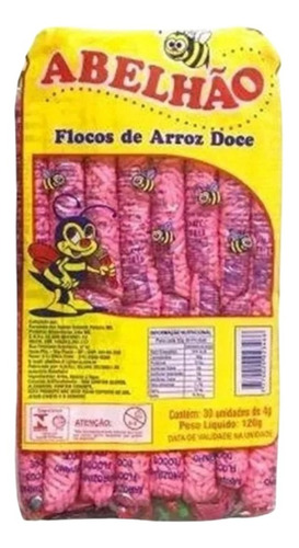 Flocos De Arroz Doce C/30 - Abelhão